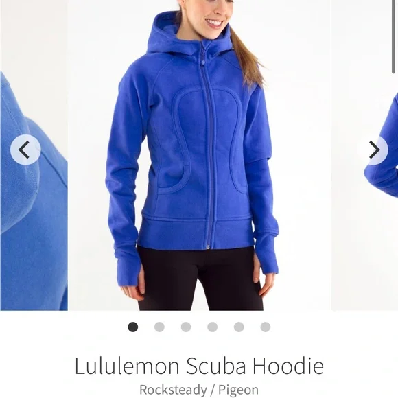 lululemon athletica Women's Blue Scuba Hoodie - Picture 1 of 8